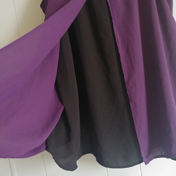 Lane bryant sleeveless top size 20 Purple/ Black - Picture 2 of 5